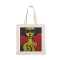 Sac cabas d'art pour collectionneurs, Portrait féminin élégant, Impression de qualité musée, Sac cabas portrait abstrait | Sac cabas en toile d'art expressionniste