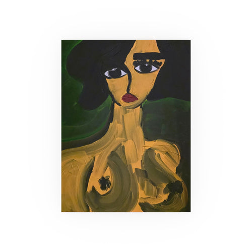 Abstract Female Portrait Poster | Satin or Archival Matte Poster, contemporary art