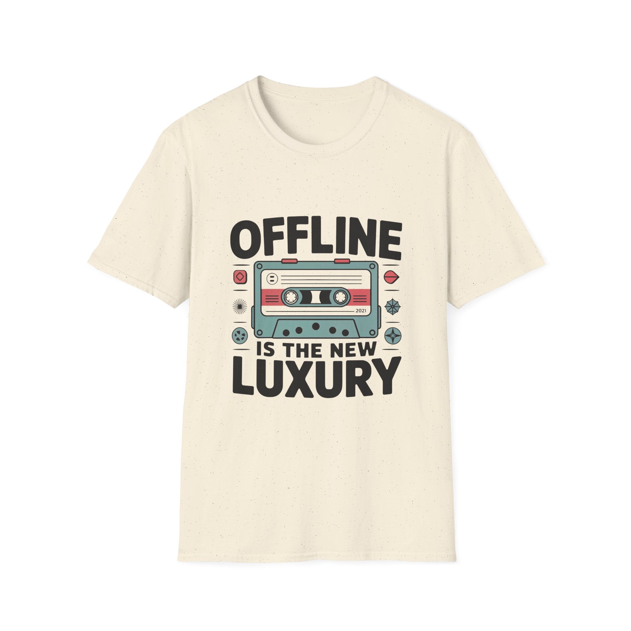 Offline Is The New Luxury T-Shirt | Cassette Tape Retro Tech Tee