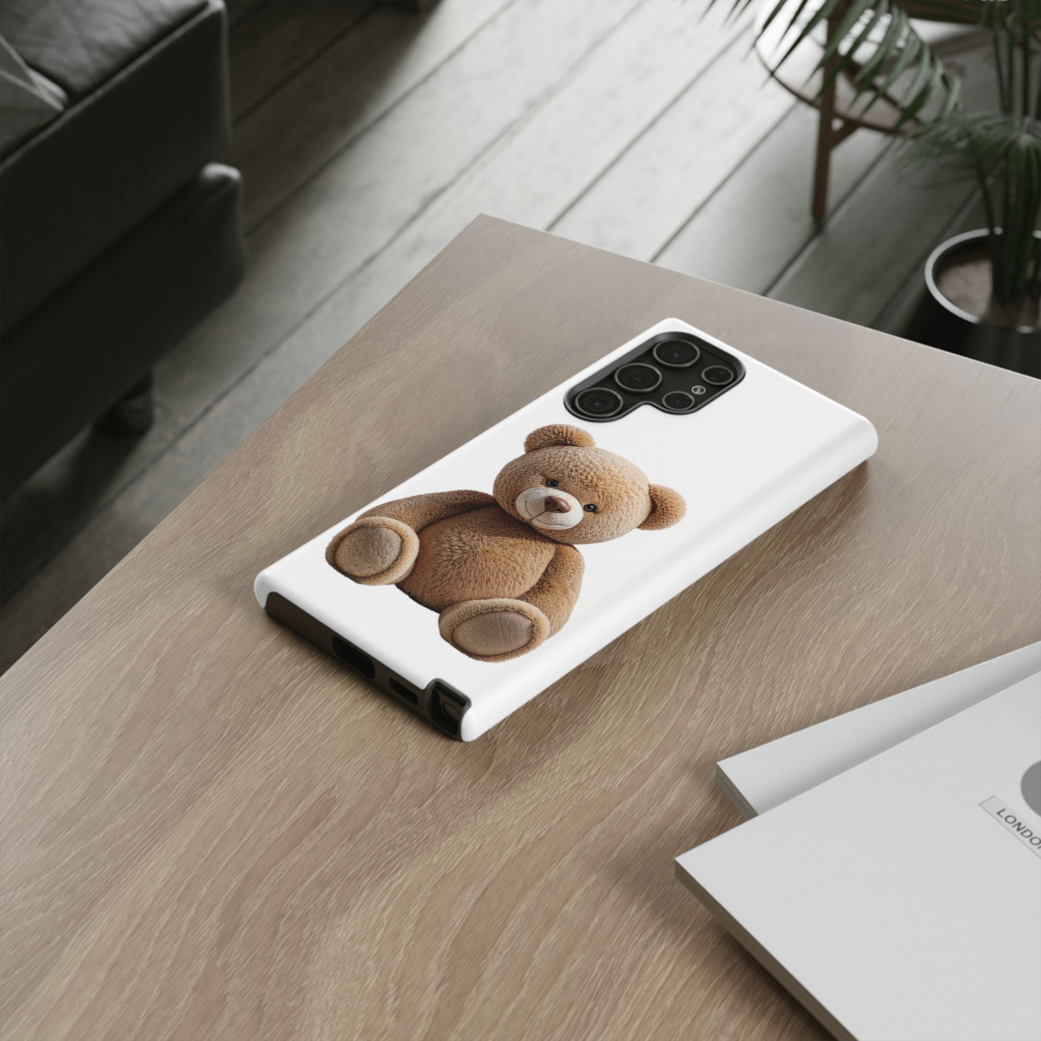 Teddy Bear Phone Case | Cute Plush Toy Illustration, i-phone, Samsung, Google phone