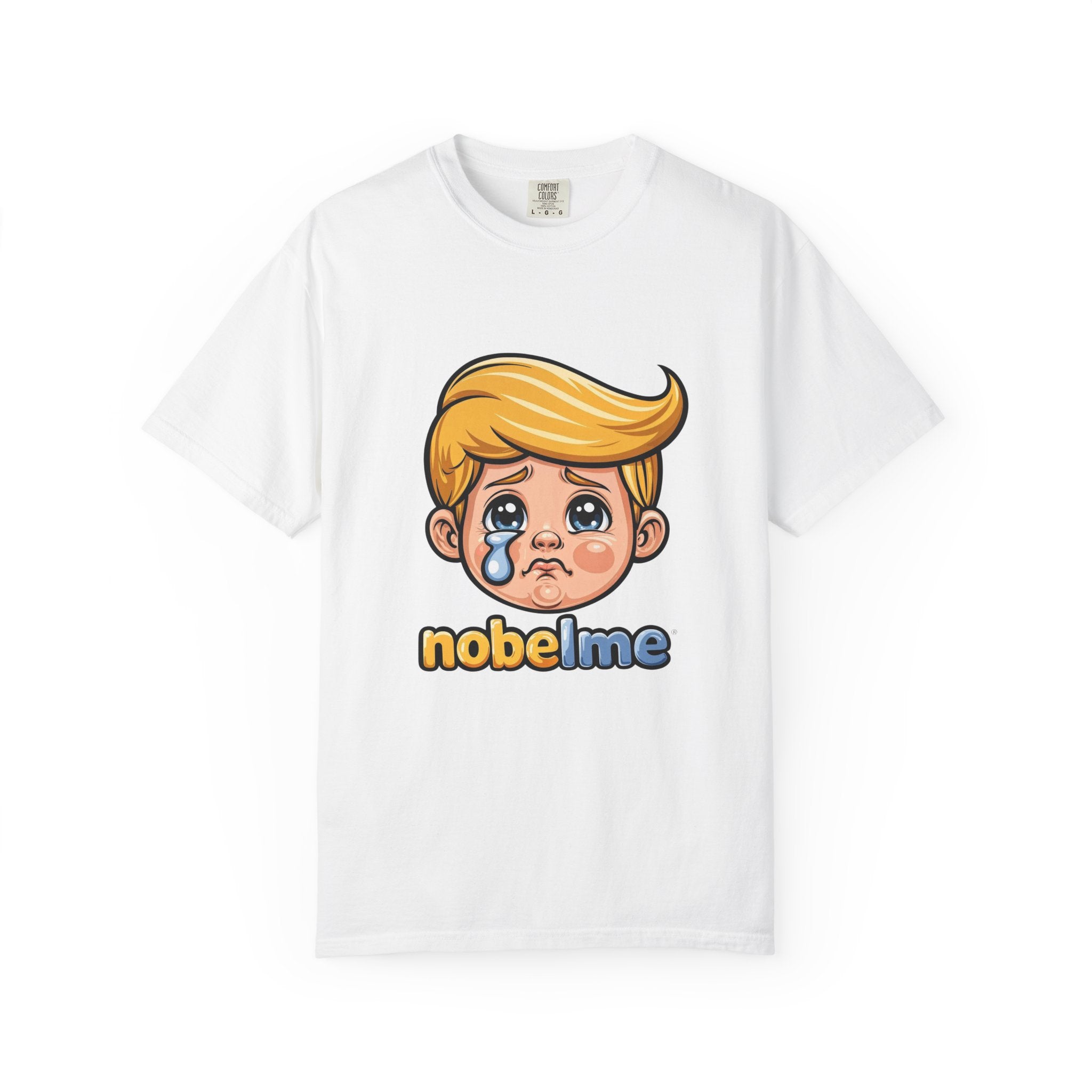 T-shirt nobelme avec un garçon blond qui pleure (dessin animé) | T-shirt mignon avec un visage triste