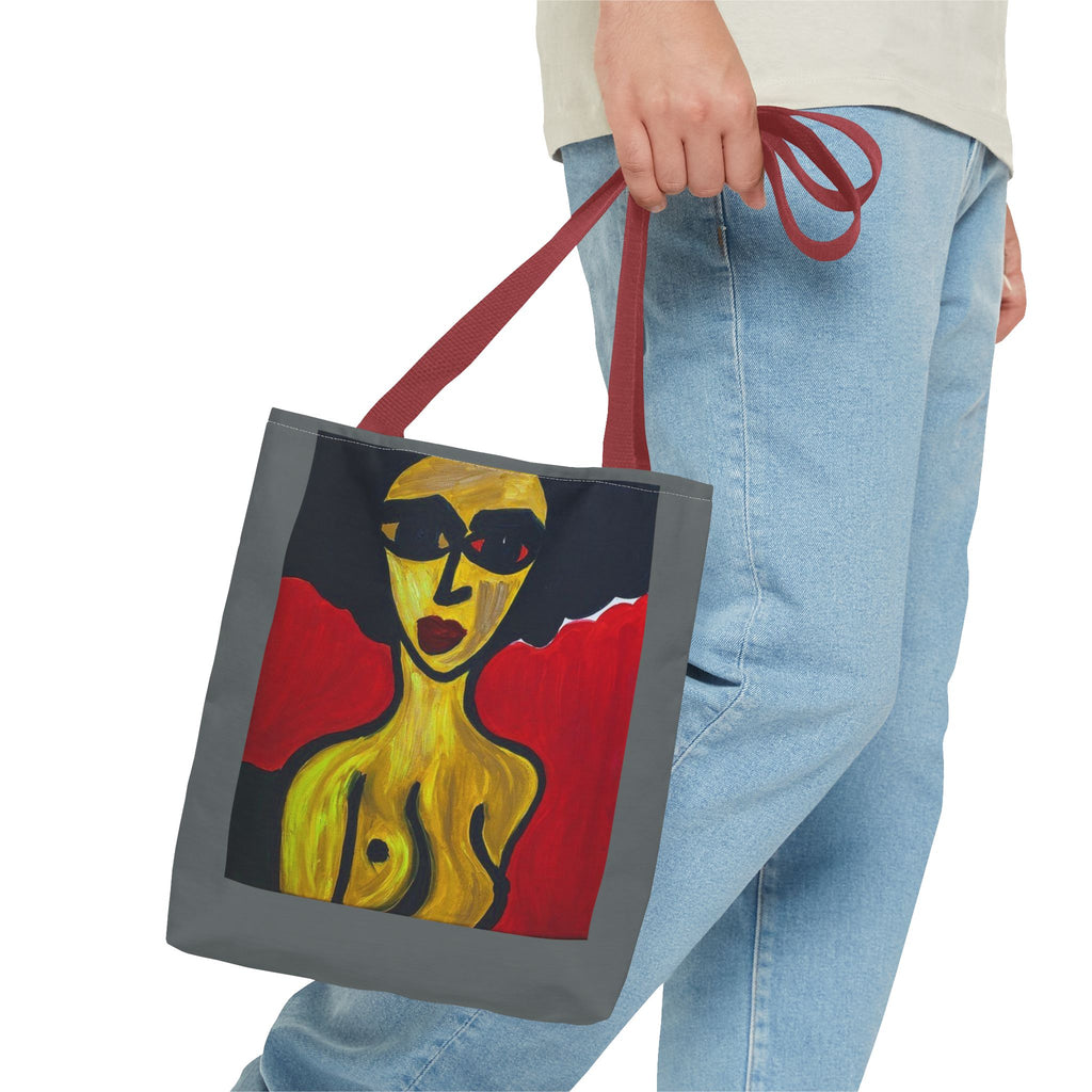Sac cabas minimaliste nude, étude féminine au trait et au pinceau, sac fourre-tout en coton écologique, sac cabas nude expressionniste abstrait