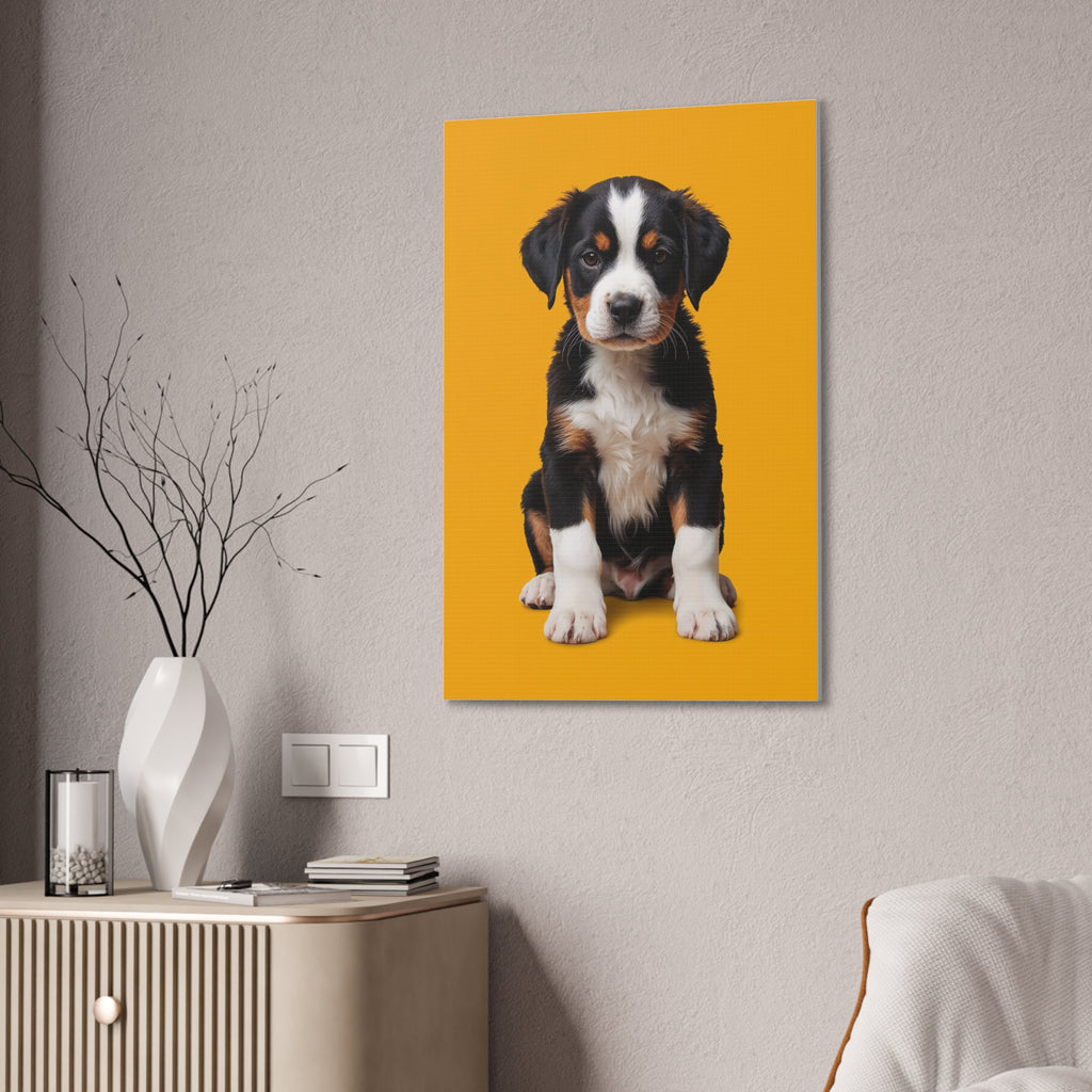 Bernese Mountain Dog Puppy Canvas, gift for dog lovers