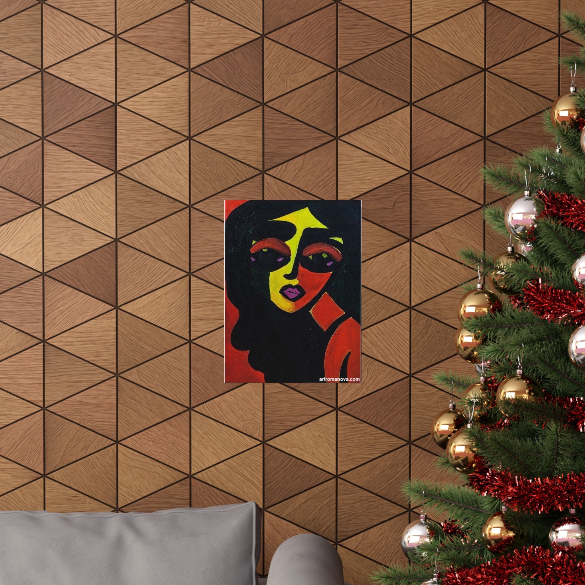 Affiche, Affiche Visage Abstrait | Portrait de Femme Pop Art