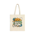 Too Much Fun Tote Bag | Retro Comic Pop Art, eco cotton shopper bag (Copy)