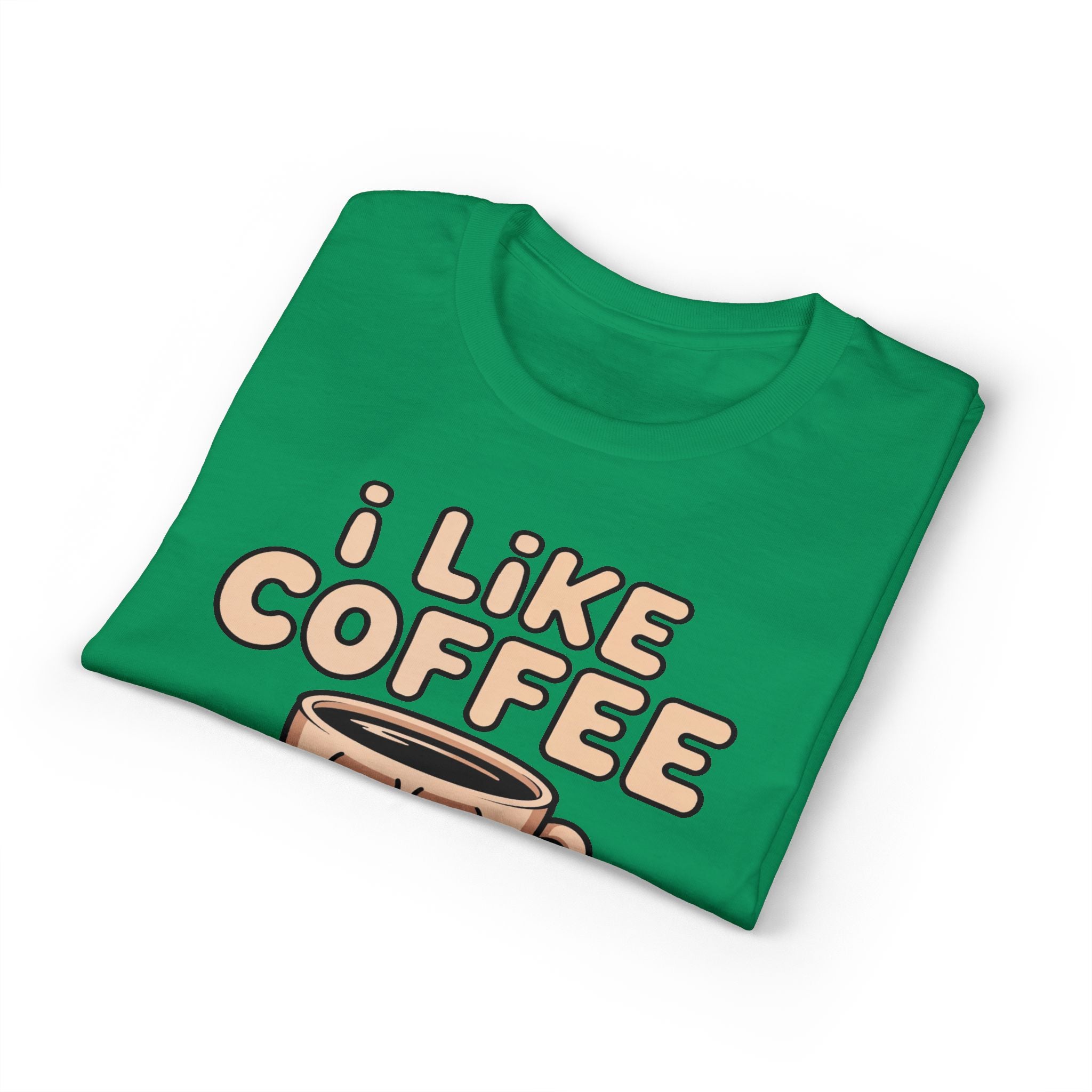 I Like Coffee More Than People T-Shirt | Coffee Lover Tee, Original Motivational T-Shirt, Unisex Cotton Graphic Tee
