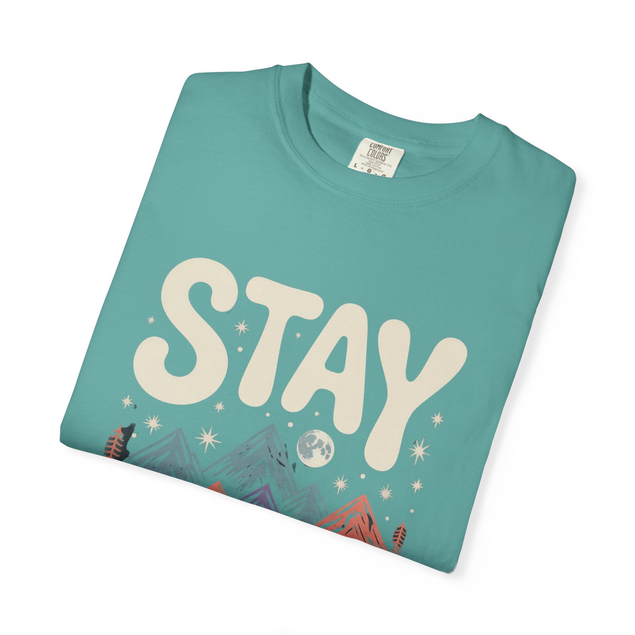 Stay Wild mountain design T-shirt | adventure typography tee