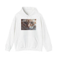 Sweat à capuche avec gros plan sur une tête de chat roux | Sweat-shirt portrait de chat