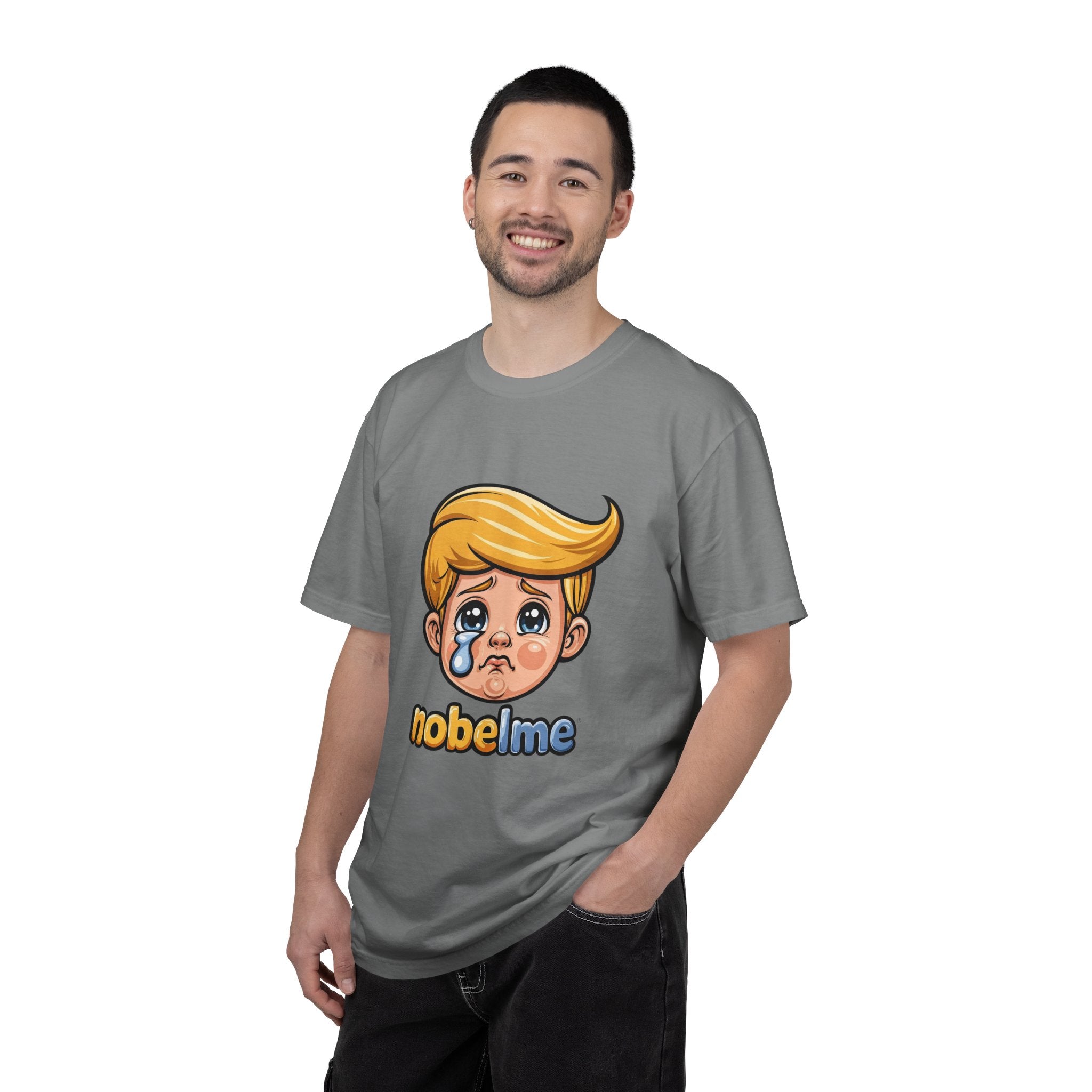 T-shirt nobelme avec un garçon blond qui pleure (dessin animé) | T-shirt mignon avec un visage triste