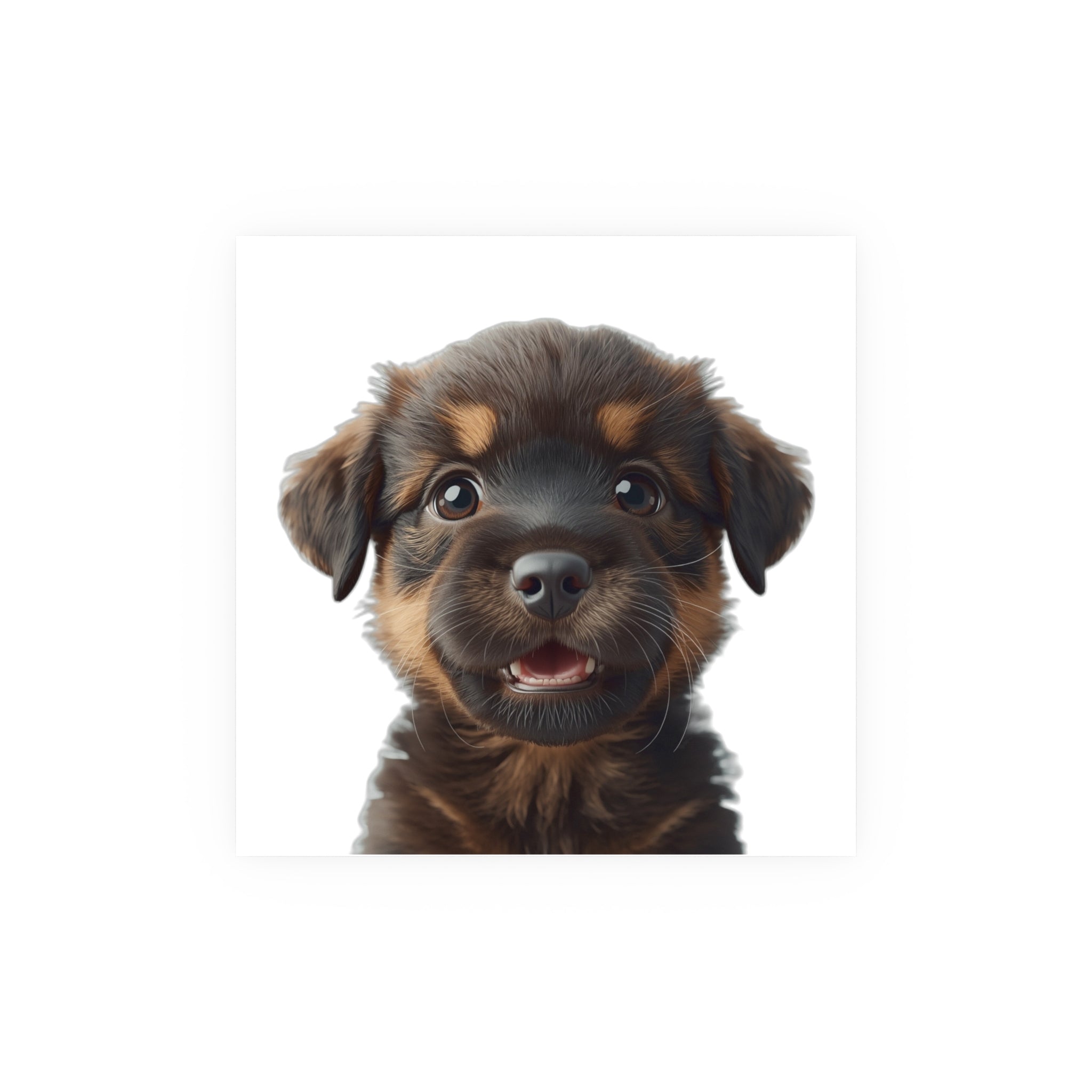 Smiling Rottweiler Puppy Poster | funny dog Poster, dog lover poster