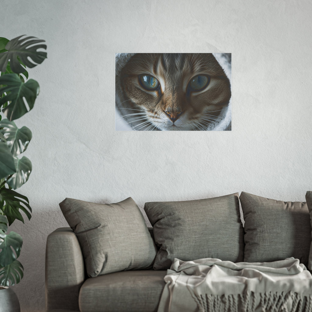 Close-Up Cat Eyes Poster | Cat lovers Poster, cat wall art