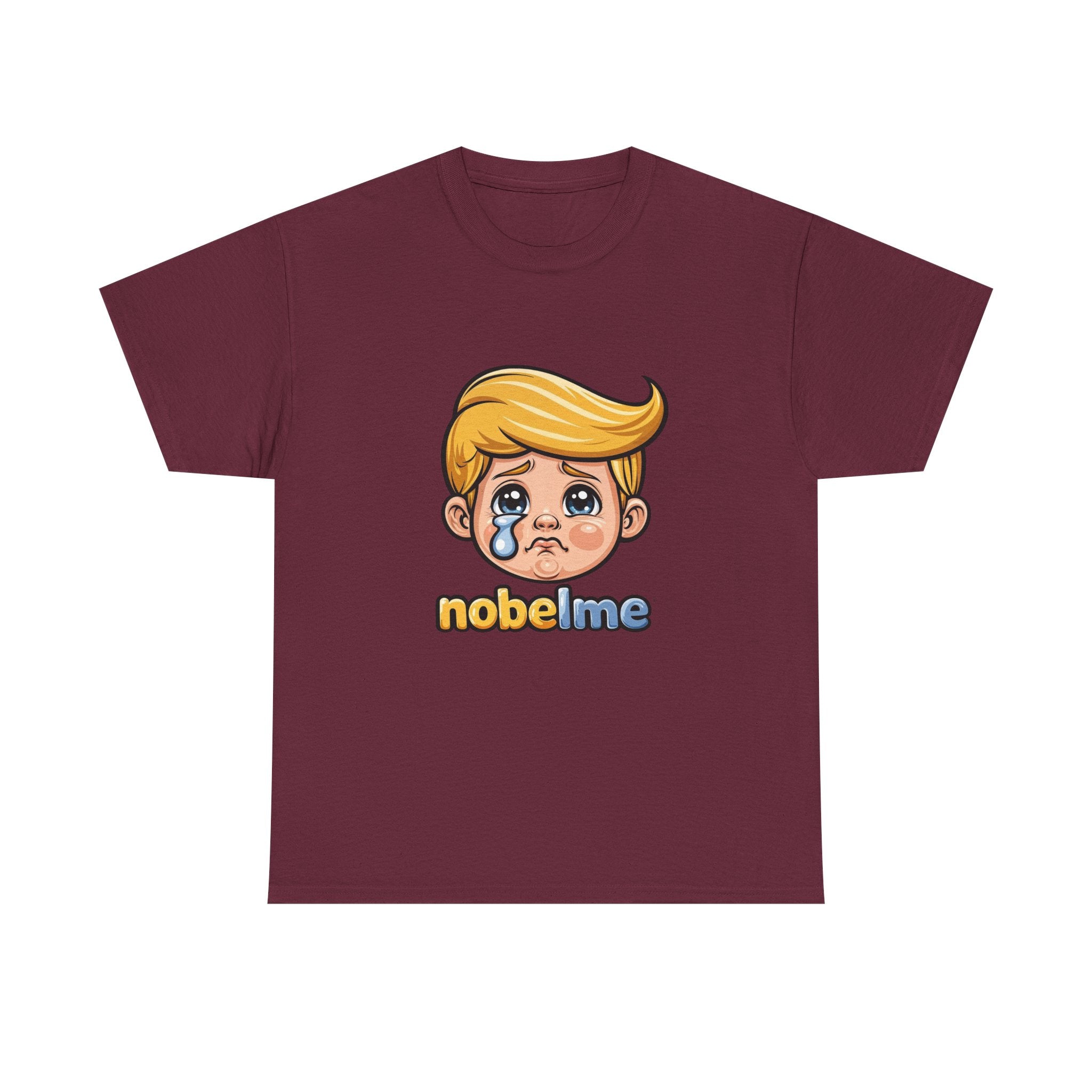 T-shirt avec visage de dessin animé d'une blonde qui pleure | Logo nobelme