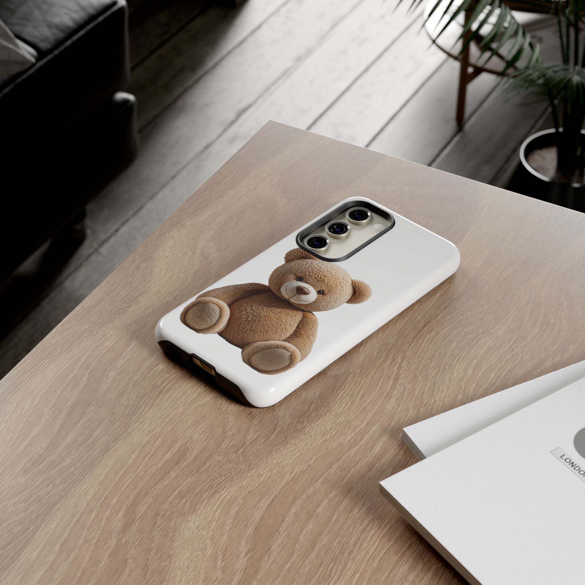 Teddy Bear Phone Case | Cute Plush Toy Illustration, i-phone, Samsung, Google phone