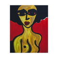 Poster, Abstract Nude Portrait Poster | Expressionist Woman, Bold Colors Poster
