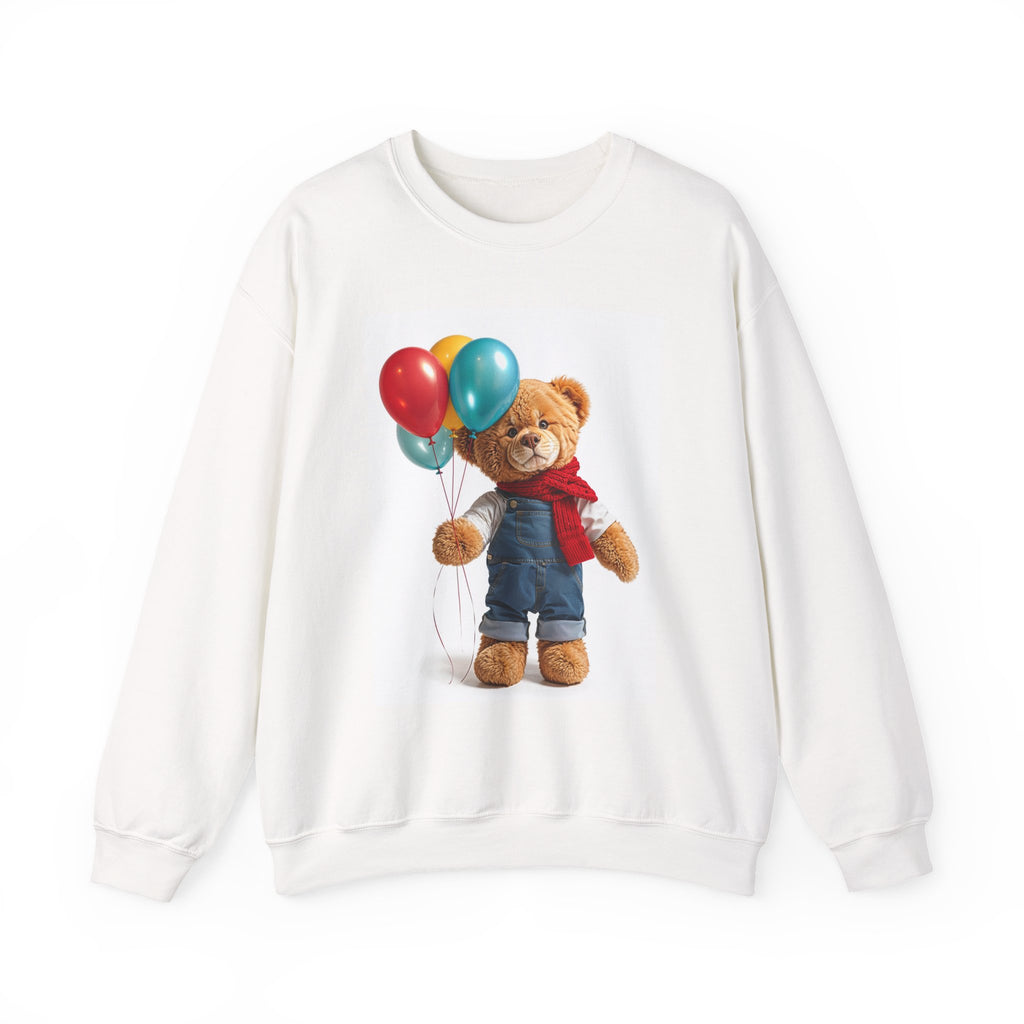 Sweat-shirt ours en peluche avec ballons | Col rond ours en peluche