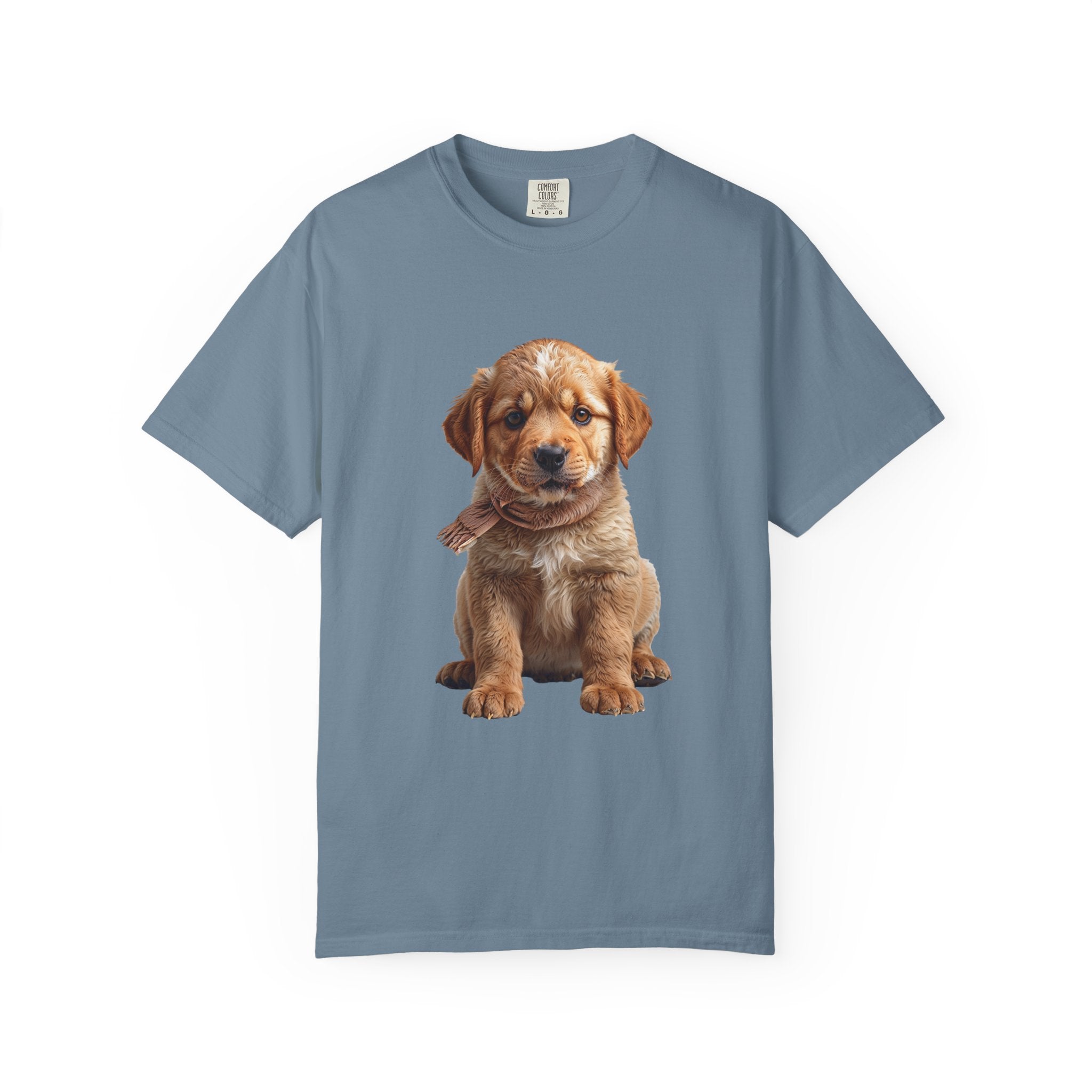 T-shirt chiot Golden Retriever | T-shirt photo de chien mignon