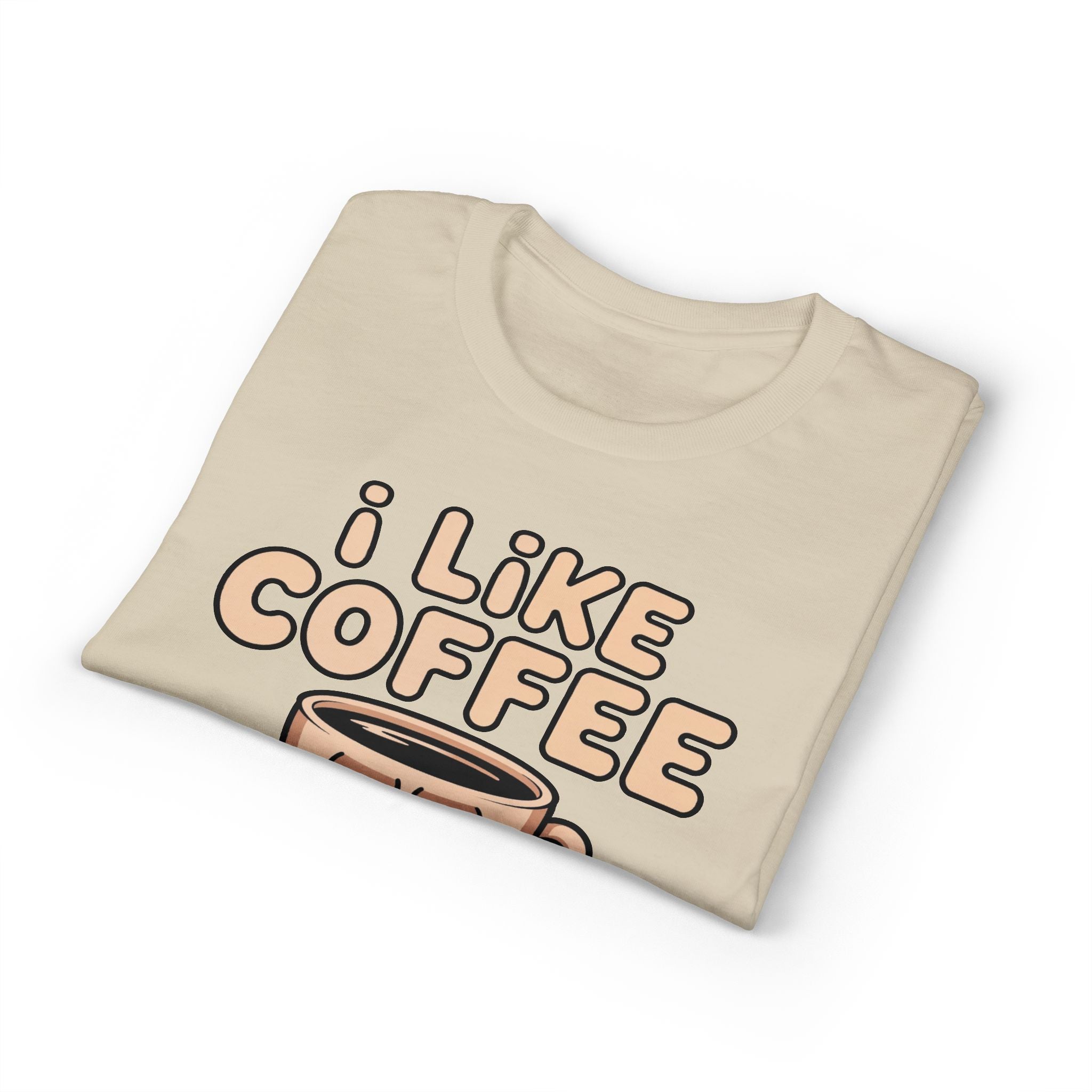 I Like Coffee More Than People T-Shirt | Coffee Lover Tee, Original Motivational T-Shirt, Unisex Cotton Graphic Tee