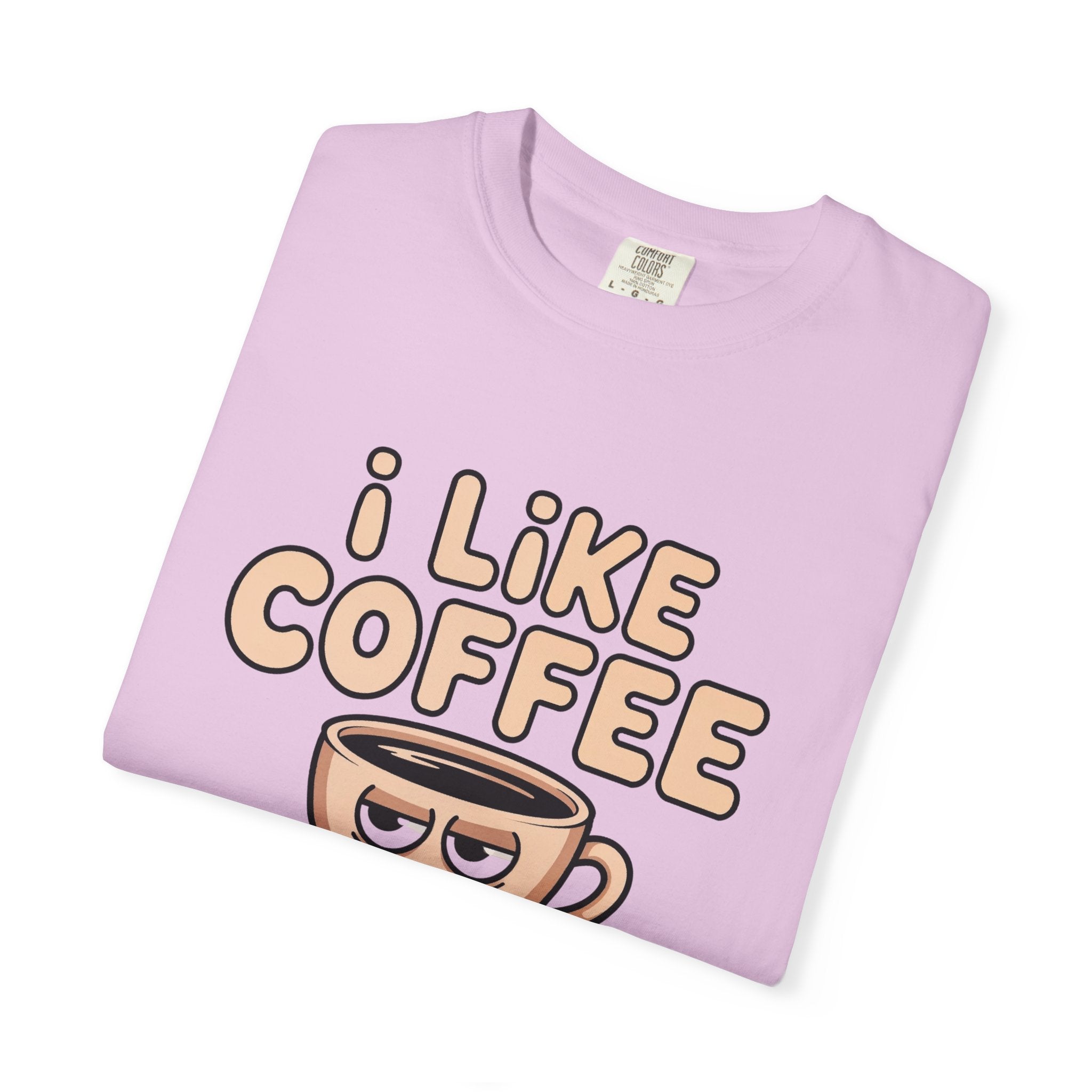 I Like Coffee More Than People T-Shirt, Funny Slogan Tee Inspirational Self Love Shirt Motivational Graphic Tee