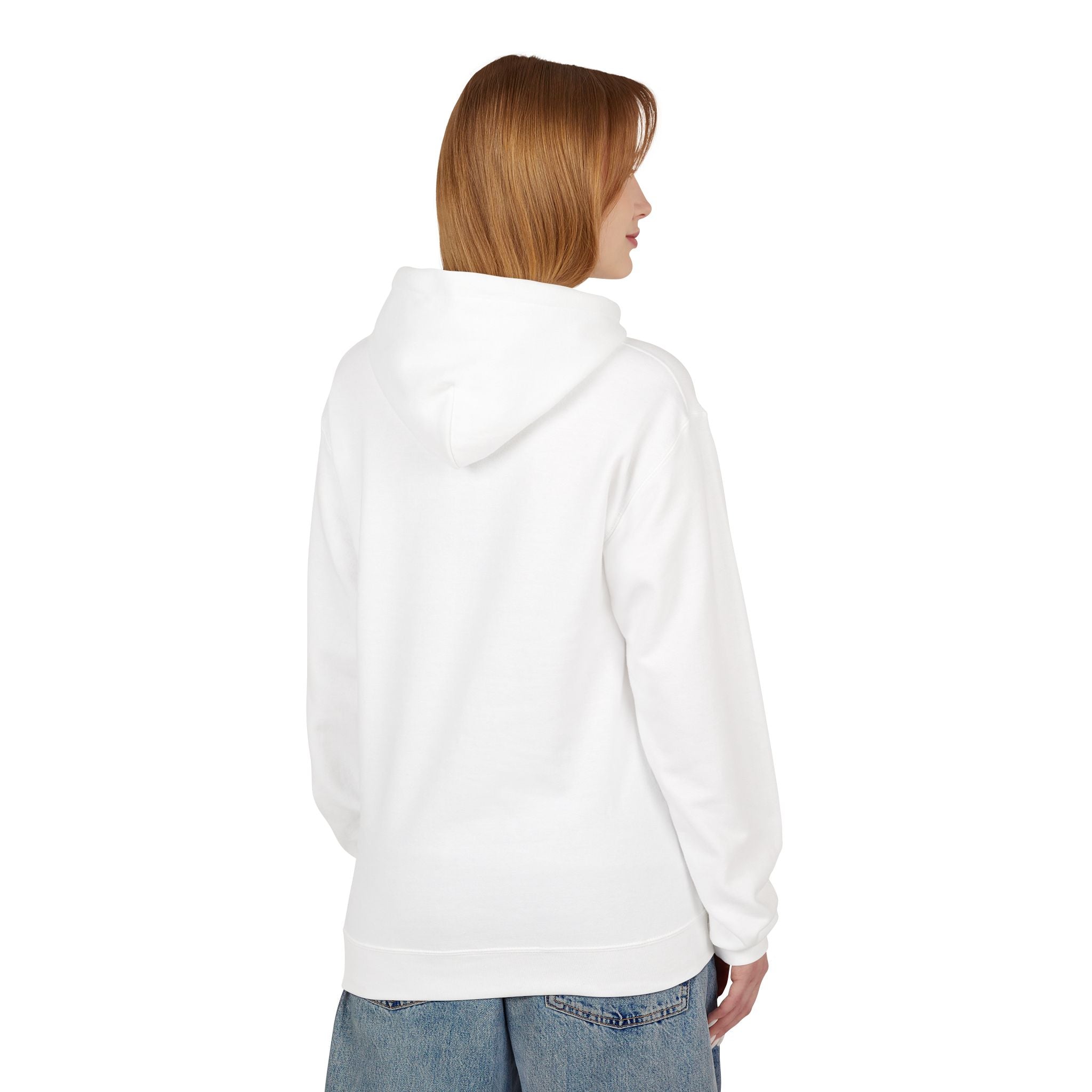 Sweat à capuche chaton assis mignon | Illustration de chat, pull blanc doux