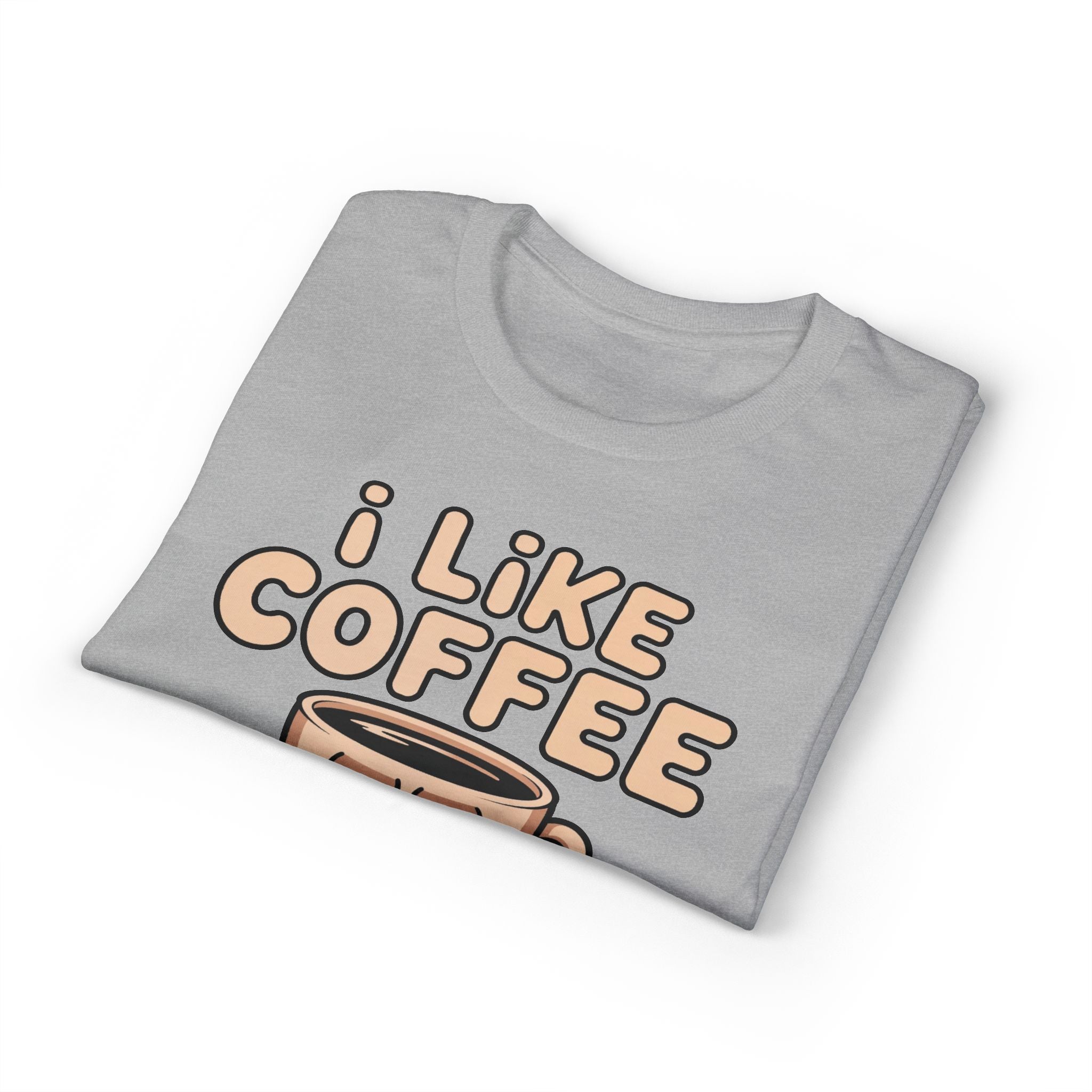I Like Coffee More Than People T-Shirt | Coffee Lover Tee, Original Motivational T-Shirt, Unisex Cotton Graphic Tee