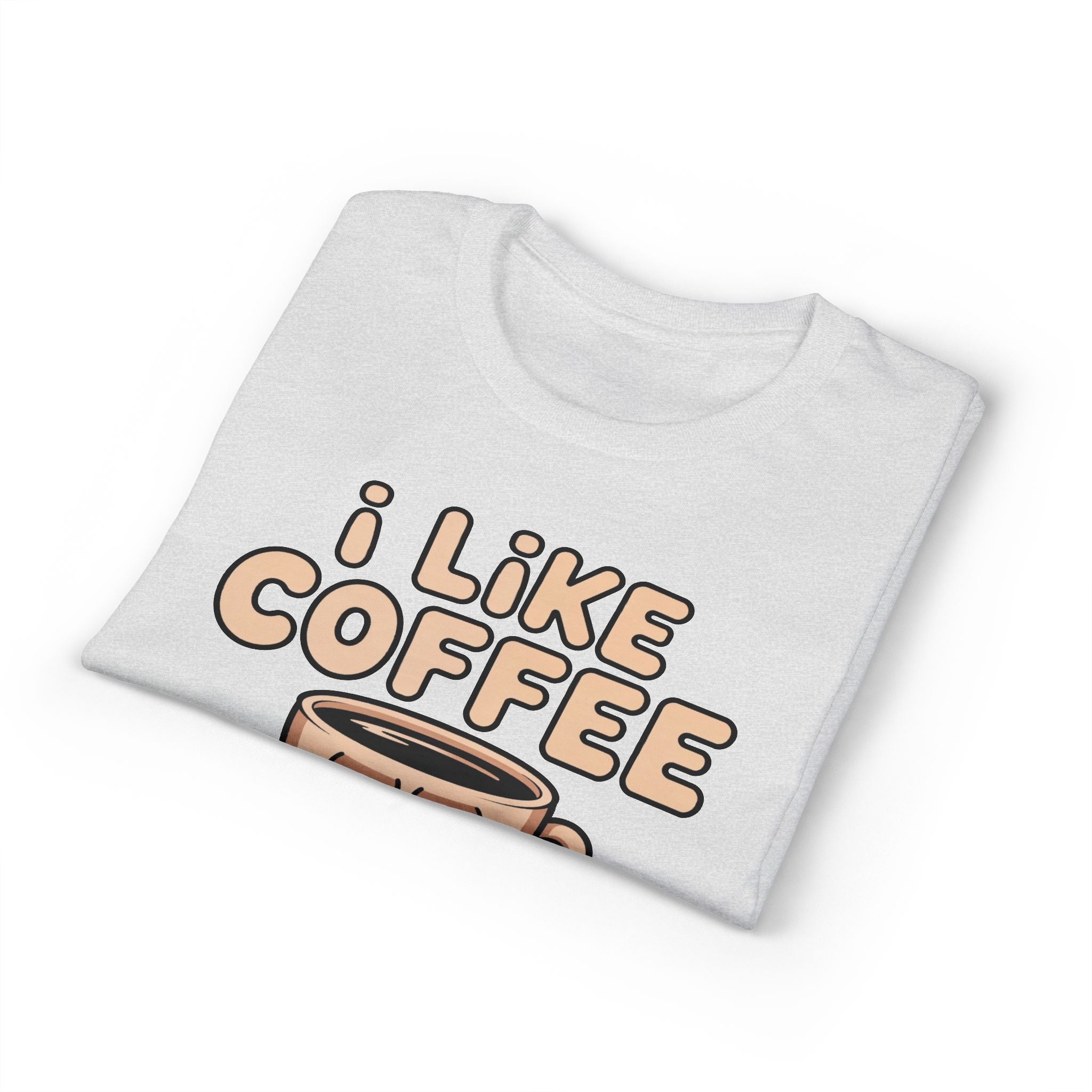 I Like Coffee More Than People T-Shirt | Coffee Lover Tee, Original Motivational T-Shirt, Unisex Cotton Graphic Tee