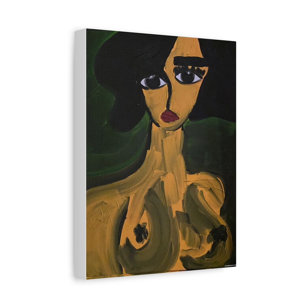 Toile de portrait abstrait | Art contemporain sur toile, art minimaliste