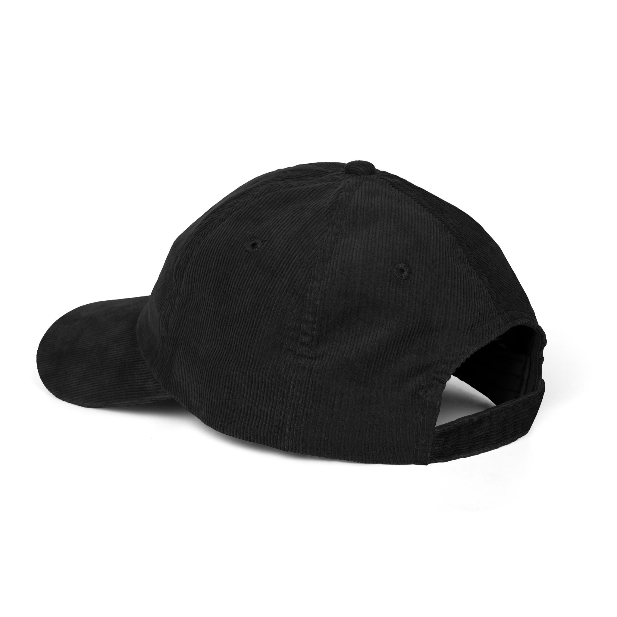 Casquette brodée avec un boxer marron | Casquette de baseball en velours côtelé