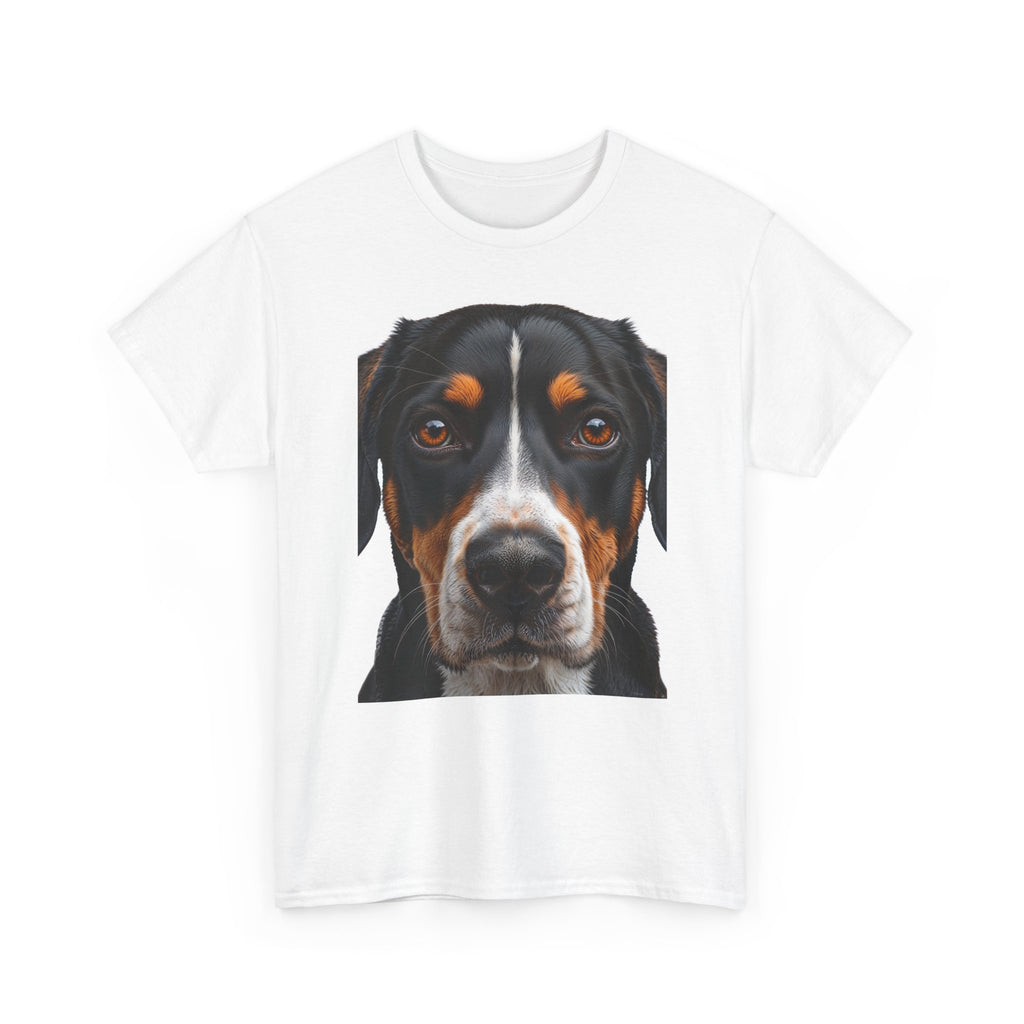 T-shirt avec portrait réaliste de bouvier suisse | T-shirt à motif de chien réaliste