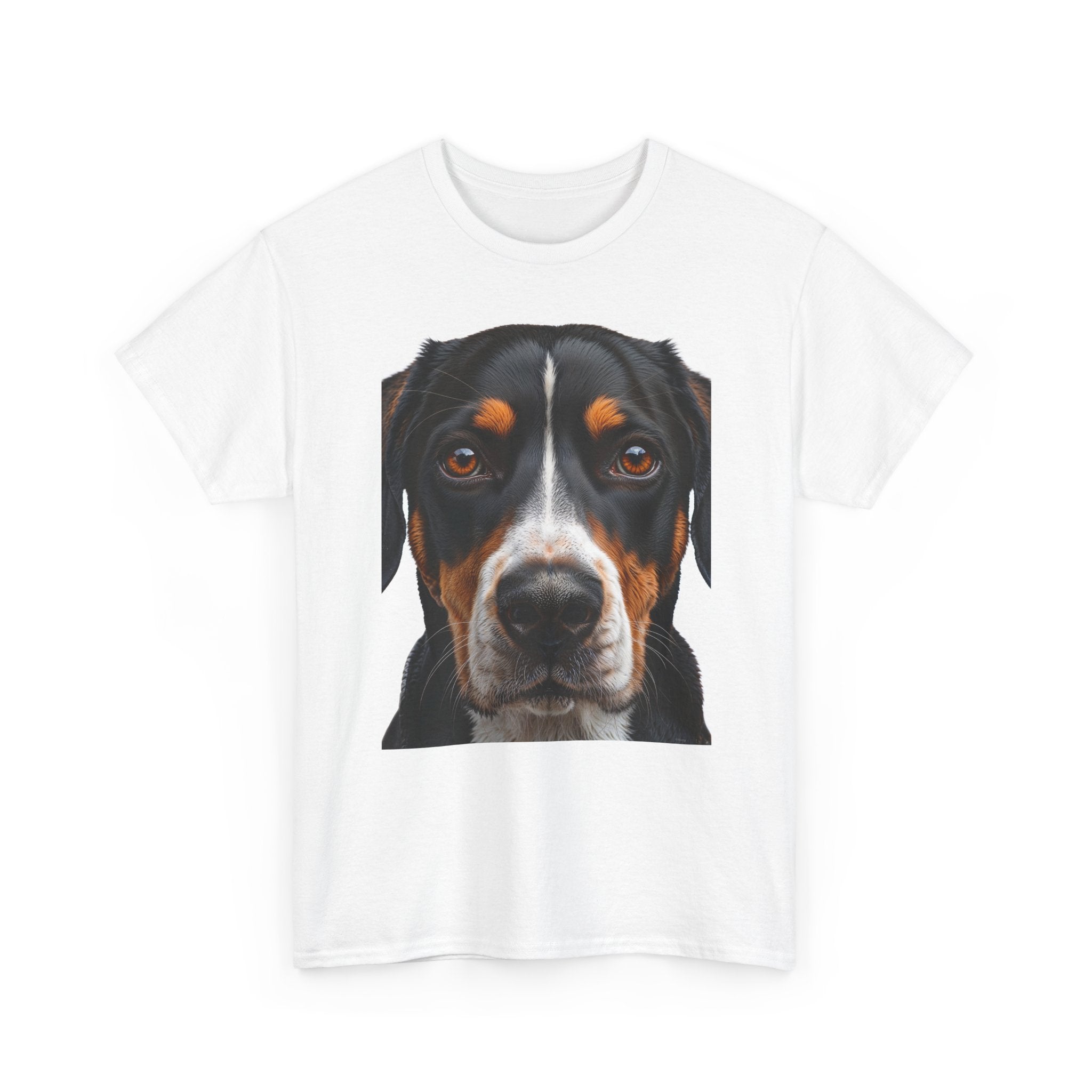 T-shirt avec portrait réaliste de bouvier suisse | T-shirt à motif de chien réaliste