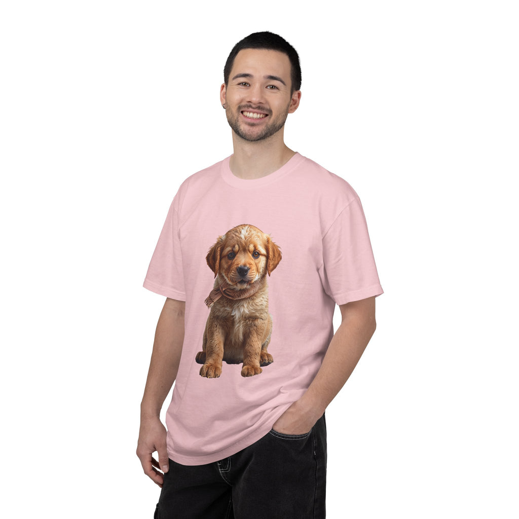 T-shirt chiot Golden Retriever | T-shirt photo de chien mignon