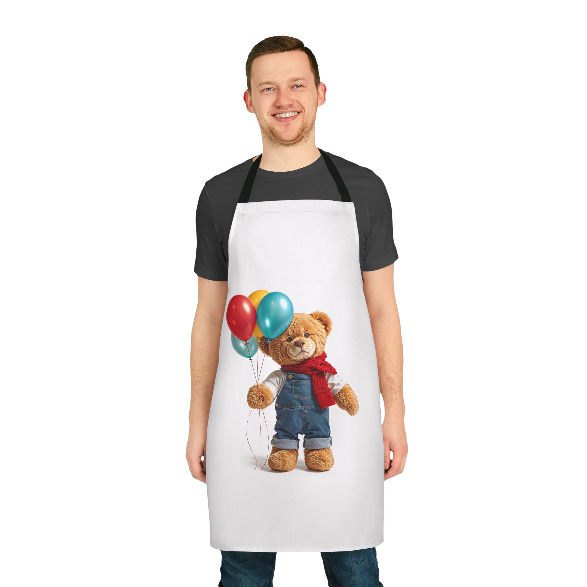 Tablier de cuisine/pâtisserie avec adorable motif ourson marron | Tablier de cuisine/pâtisserie