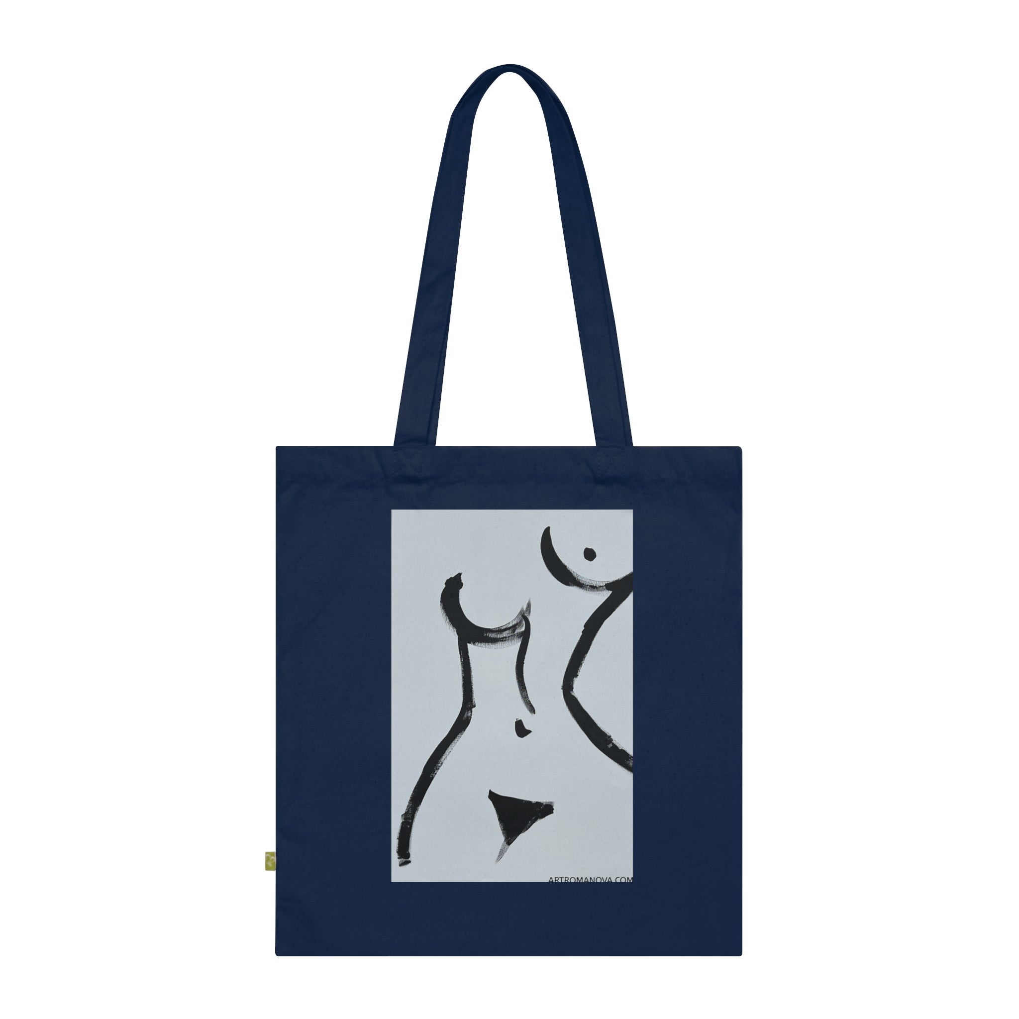 Sac fourre-tout pour femme | Toile à motifs de corps, fait main, en coton écologique