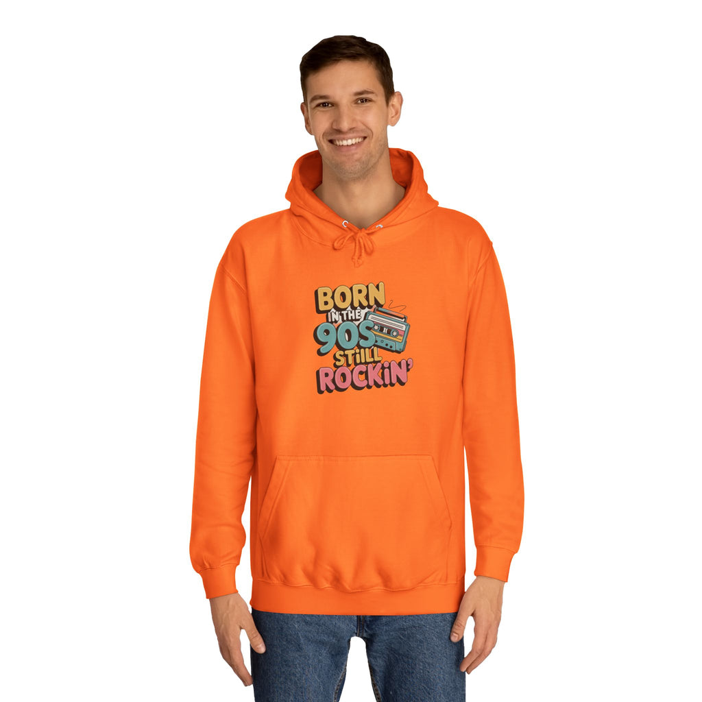 Born in the 90s Still Rockin Hoodie | Retro Cassette 90s Nostalgia
