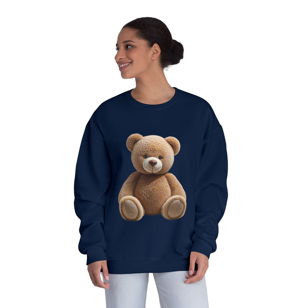 Sweat-shirt imprimé ours en peluche marron | Illustration de jouet mignon