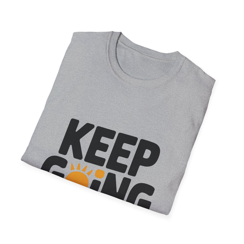 Keep Going sun graphic T-Shirt | motivational typography tee