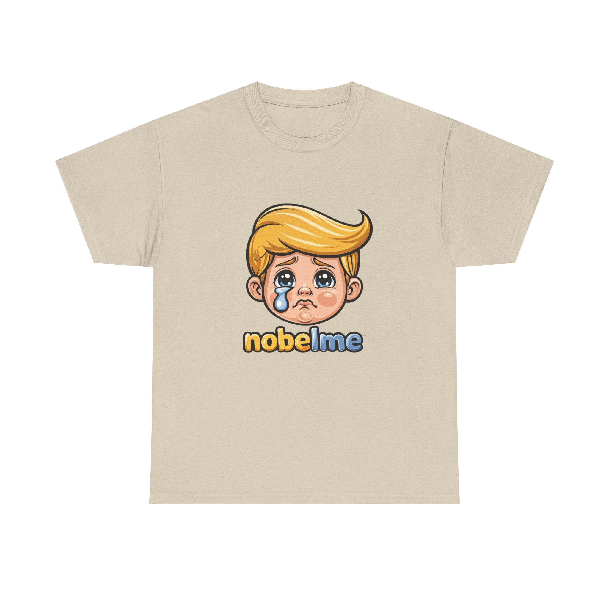 T-shirt Cartoon Leader, art pop politique satirique, imprimé d'un personnage amusant : une blonde en pleurs.