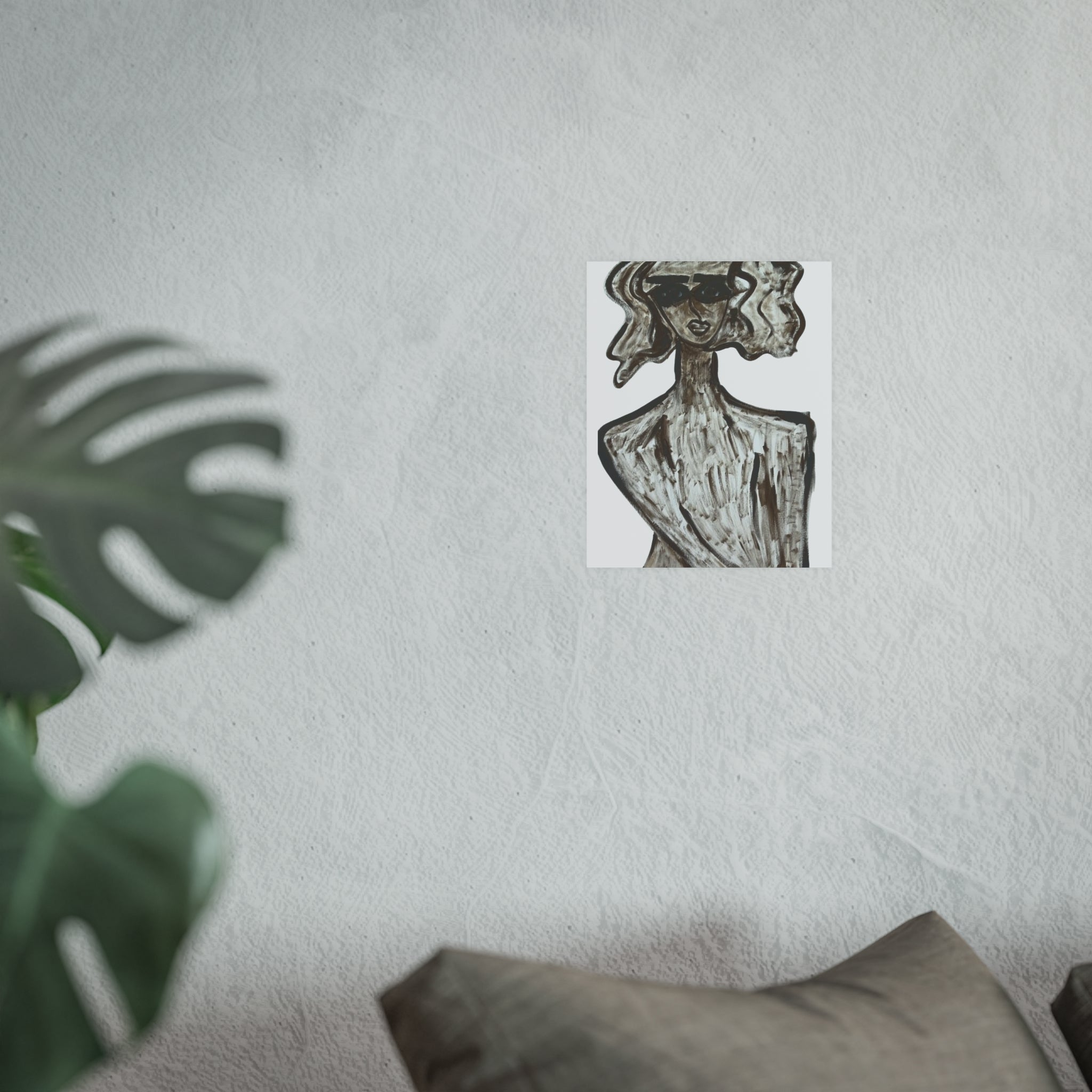 Monochrome Abstract Woman Poster | Poster