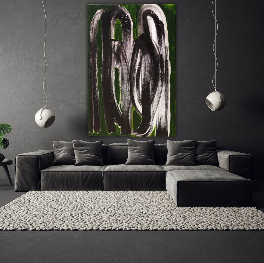 Emotions, Minimalist Modern Acrylic Canvas for Contemporary Interiors